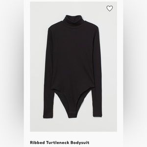 Ribbed Turtleneck Bodysuit